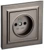 Розетка 1-местная IEK Brite BR-R10-10-K45-F темная бронза