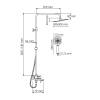 Душевой комплект Wasserkraft A177.118.065.010.CH со смесителем, хром фото 3