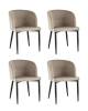 Набор из 4 стульев Stool Group Оскар MC11 KD HLR-08 X4 шампань