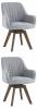 Набор из 2 кресел Stool Group Mans LW1908-SV FG919-9 X2 серый фото 2