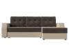 Угловой диван Лига Диванов Эмир 110456 правый угол Коричневый\Бежевый 250/150/85 фото 2
