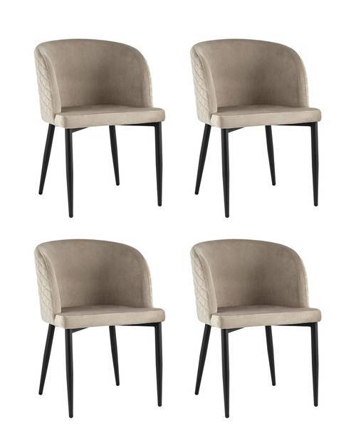 Набор из 4 стульев Stool Group Оскар MC11 KD HLR-08 X4 шампань