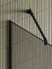 Душевая перегородка MaybahGlass MGD-728-6у 79x195, стекло бронза матовая 8 мм, профиль черный фото 5