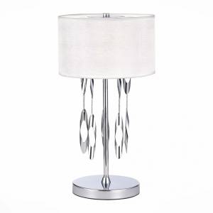 Настольная лампа ST Luce Nettuno SL1353.104.01 Хром/Белый E14 1*60W