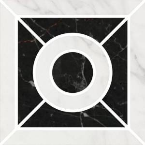 Вставка Kerama Marazzi Фрагонар ID93T Наборный Белый 9.9x9.9