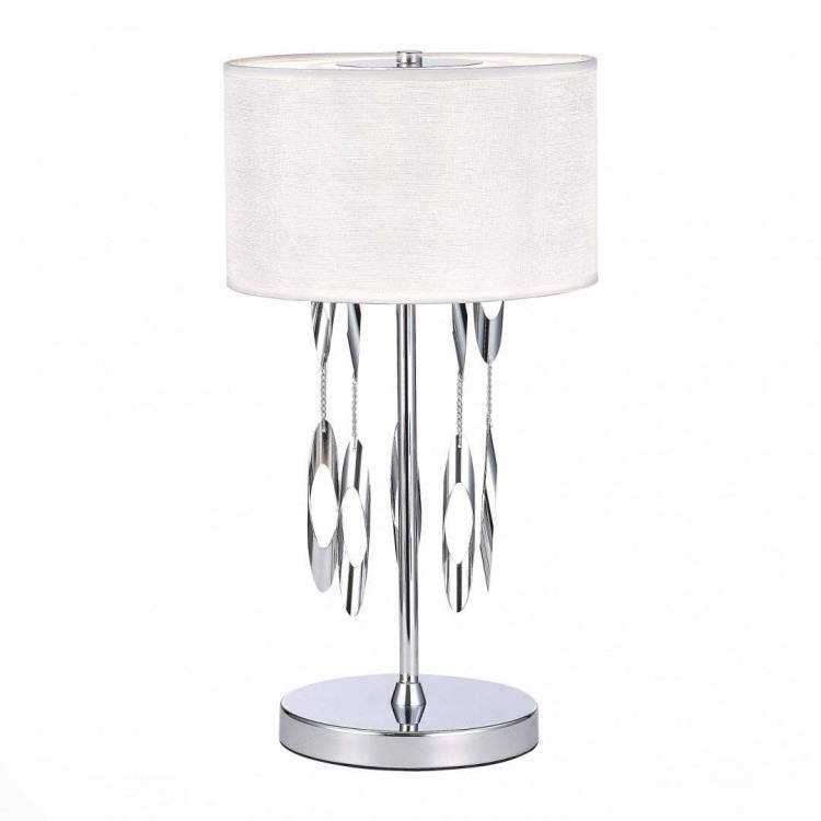 Настольная лампа ST Luce Nettuno SL1353.104.01 Хром/Белый E14 1*60W