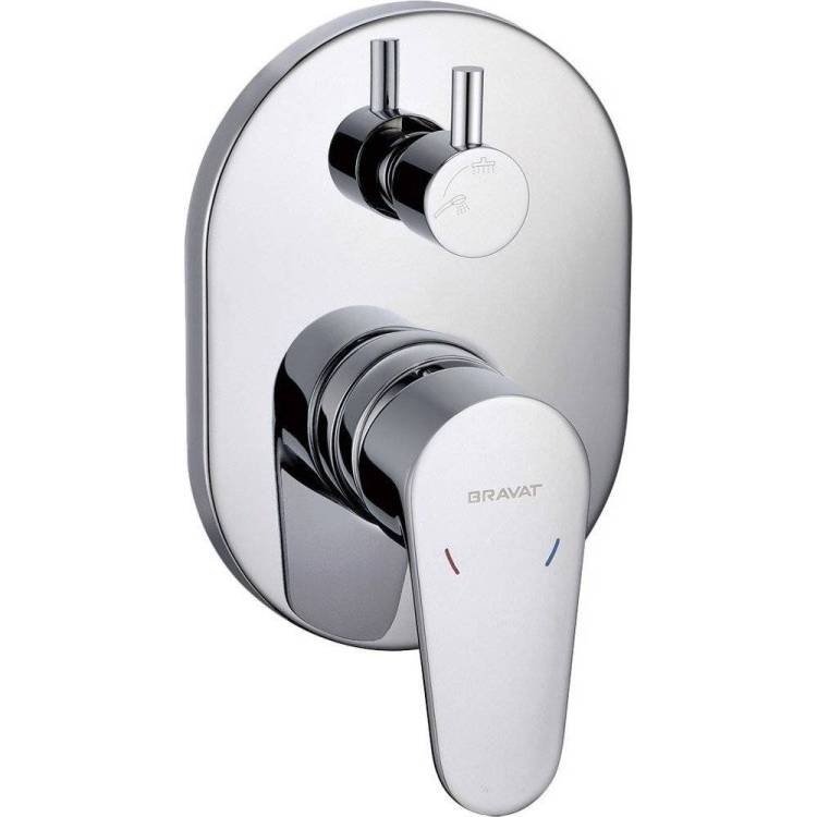 Смеситель для ванны Bravat Eler FB848238CP-2-RUS с внутренней частью