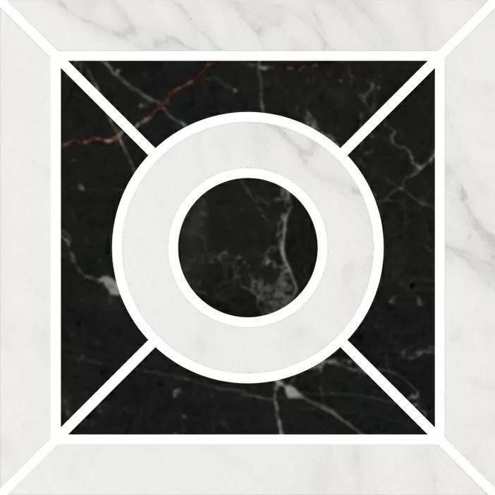 Вставка Kerama Marazzi Фрагонар ID93T Наборный Белый 9.9x9.9