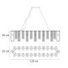 Подвесная люстра Arte Lamp Denebola A4074SP-12CC фото 2