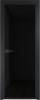 Межкомнатная дверь Profil Doors 1 AX цвет профиля Черный, стекло безопасное 6 мм черный триплекс 600x2000