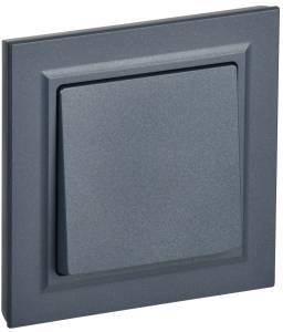 Выключатель 1-клавишный IEK Brite BR-V10-0-10-K35-F маренго