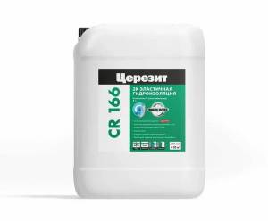 Гидроизоляция Ceresit CR 166 эластичная эластификатор комп.Б 10 кг