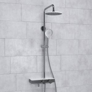 Душевой комплект Wasserkraft A113.067.127.CH Thermo с термостатическим смесителем, хром
