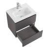 Тумба с раковиной BelBagno Kraft 39 50 Темно-серый матовый, раковина BB500/390ETL фото 4