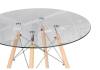 Стол Woodville PT-151 15487 clear glass/wood фото 4