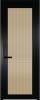 Межкомнатная дверь Profil Doors 1 AGP цвет профиля Черный, стекло безопасное 6 мм мору золото 600x2000