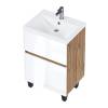 Тумба под раковину 1MarKa Aris Ц0000035782 дуб вотан, белый глянец, 69x44x87