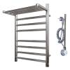 Полотенцесушитель электрический Point Аврора PN10146SPE 40x60, с полкой, хром