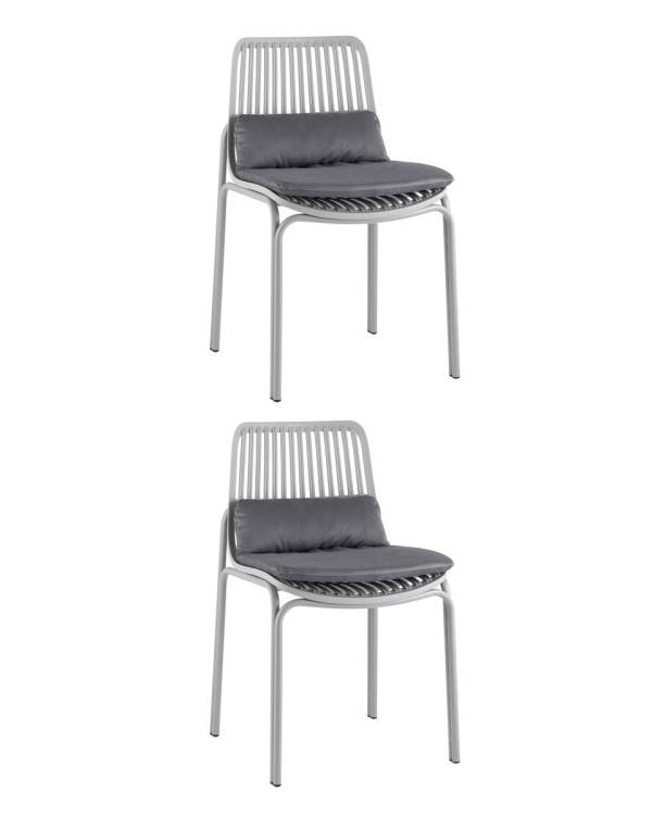 Стул с подушкой Stool Group Louran D-012S grey X2 Серый 2 шт.