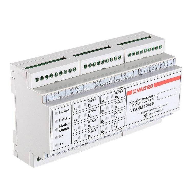 Концентратор VALTEC общедомовой (GSM/GPRS, Ethernet, RS232, RS485, импульсные/аналоговых входы)