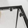 Душевой уголок Veconi Evo 300 B профиль черный матовый, стекло прозрачное, 100x100x195 фото 4
