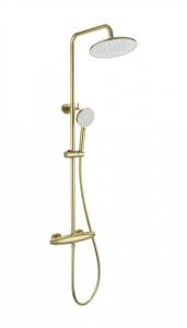 Душевая стойка Wonzon & Woghand WW-B3031-A-BG с термостатом, золото