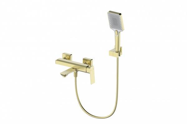 Смеситель для ванны Wonzon & Woghand WW-88639011-BG с душем, брашированное золото