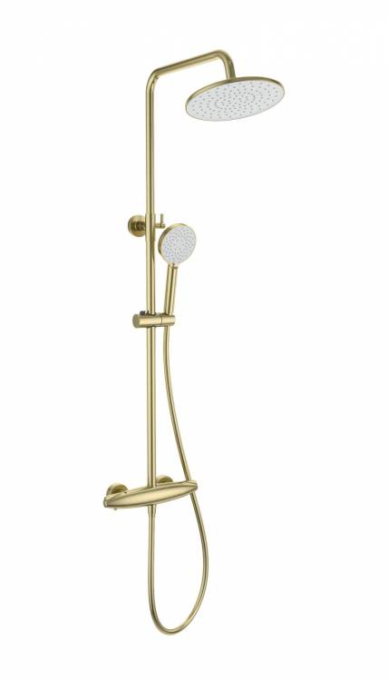 Душевая стойка Wonzon & Woghand WW-B3031-A-BG с термостатом, золото