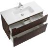 Тумба с раковиной Belbagno Etna H-60 ETNA-H60-900-2C-SO-RW-P 90x45x60 Rovere Moro подвесная с двумя выкатными ящиками, с доводчиками фото 6