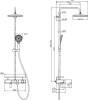 Душевая стойка Lemark Tropic LM7011C c термостатом фото 3