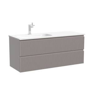 Тумба с раковиной Sancos Snob R левая, Doha Soft, 120x52