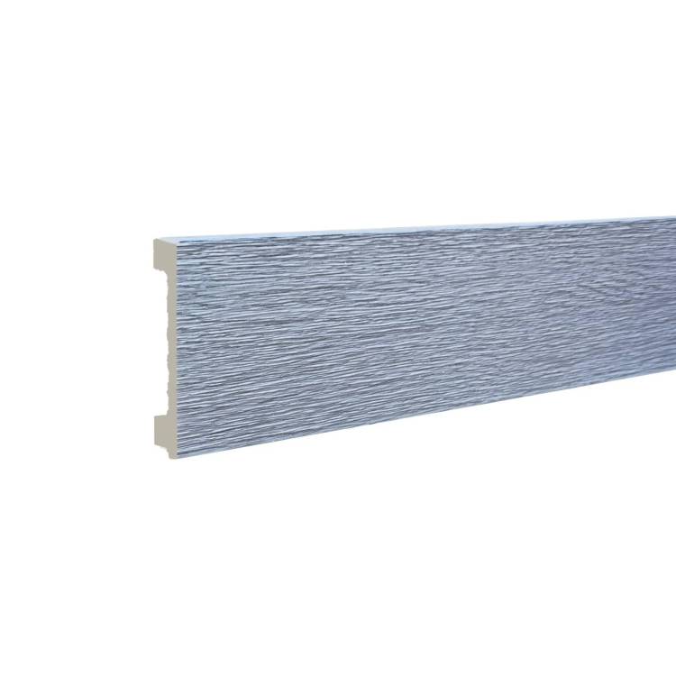 Плинтус ТД Меридиан P1-114-N напольный с тиснением 2400x80x12