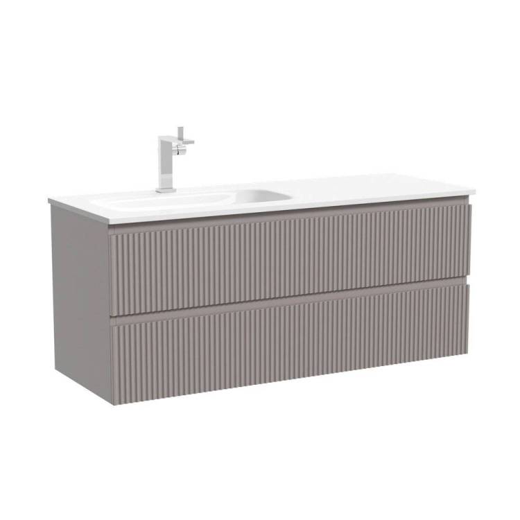 Тумба с раковиной Sancos Snob R левая, Doha Soft, 120x52