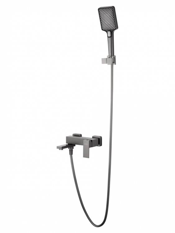 Смеситель для ванны Wonzon & Woghand WW-88639016-BGM с душем, темный графит