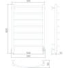 Полотенцесушитель электрический Larusso Классик П7 4670078536402 500x800 хром фото 4