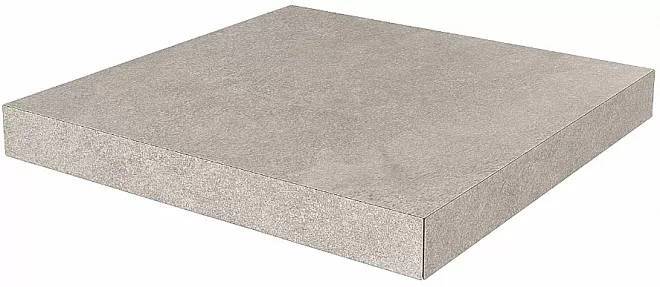 Ступень Kerama Marazzi Про Стоун DD600320R\GCA угловая клееная серый светлый 33x33