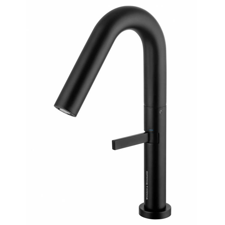 Смеситель для раковины Wonzon & Woghand WW-6068-MB высокий, черный