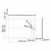 Поддон для душа Wasserkraft Neime 19T36 140x90 фото 2