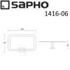 Полотенцедержатель SAPHO APOLLO прямоугольный, хром фото 4