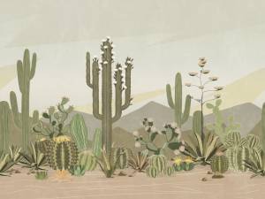 Фреска Ortograf Serenity 34895 Cacti in the desert Флора FLN