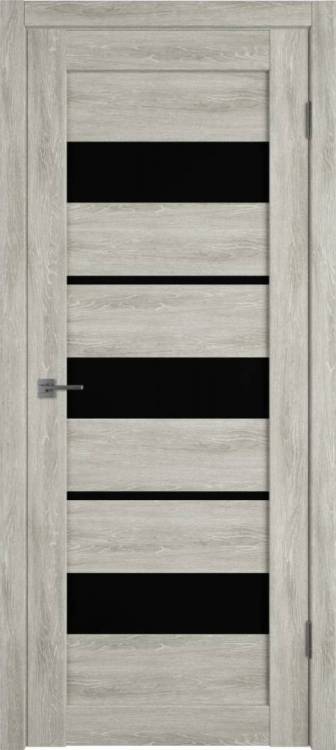 Межкомнатная дверь Владимирская Фабрика Дверей Atum 23 Lin Vellum стекло Black Gloss 900x2000