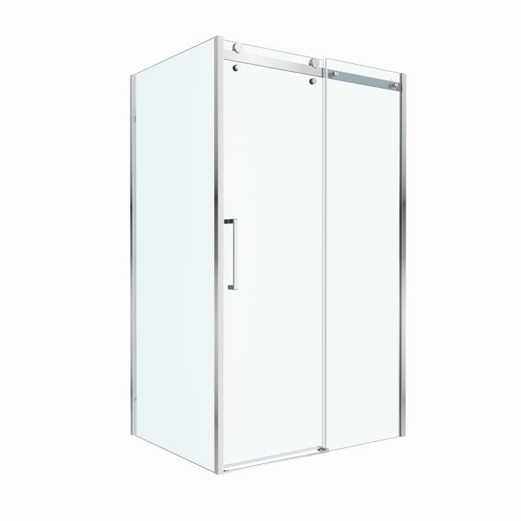 Душевой уголок BelBagno MARINO-2-AH-1-120/100-C-Cr профиль хром, стекло прозрачное, 120x100x195