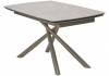 Стол Woodville Rivoli 593872 matt latte stone solid ceramic/taupe 140(200)x90x76