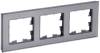 Рамка 3-постовая IEK Brite BR-M32-G-K03 серый