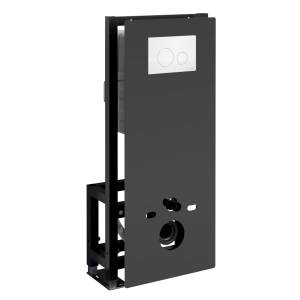 Система инсталляции для унитазов Wasserkraft Glan 66TLT.010.ME.BL.WH02 клавиша белый