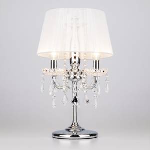 Настольная лампа Eurosvet Allata 2045/3T хром/белый настольная лампа