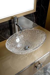 Столешница Armadi Art Lucido 853-100-Light Gold стекло 100см прямая светлое золото