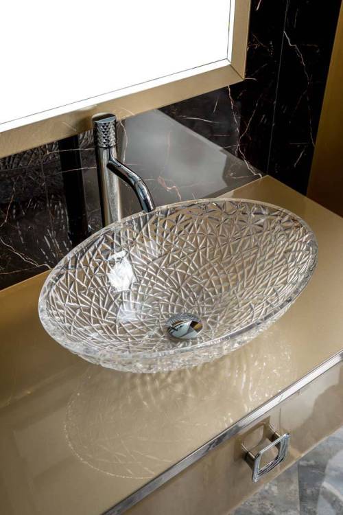 Столешница Armadi Art Lucido 853-100-Light Gold стекло 100см прямая светлое золото