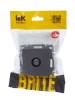ТВ-розетка проходная IEK Brite BR-A10-P-K46 сталь фото 8