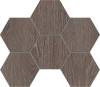 Мозаика Estima Kraft Wood 70623 Mosaic/KW03_NR/25x28.5x10/Hexagon Wenge Hexagon 25x28.5